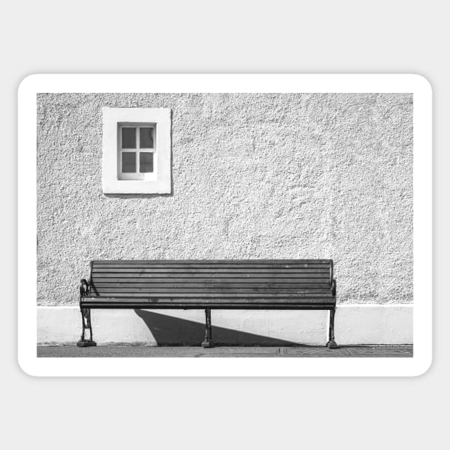 Window and a Bench Sticker by Errne